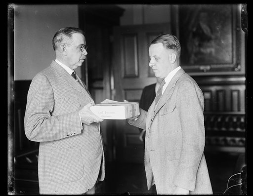Hubert Work, left