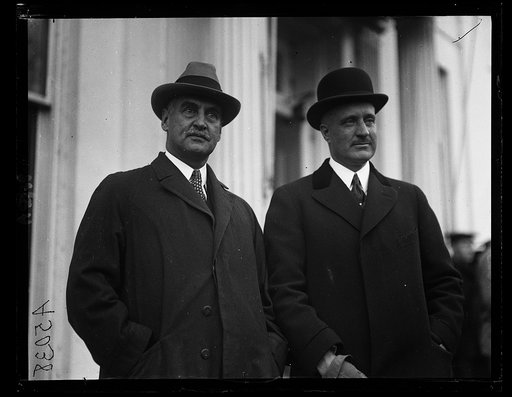 Howard Heinz (right) of the "57 Varieties," introduced to Pres. by Senator Pepper (left) of Pa.