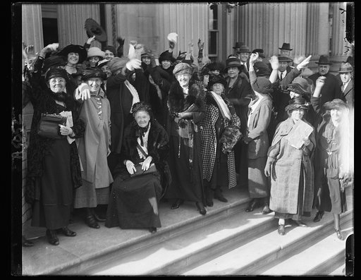 Mrs. Felton at Capitol with Nat'l Womans Party
