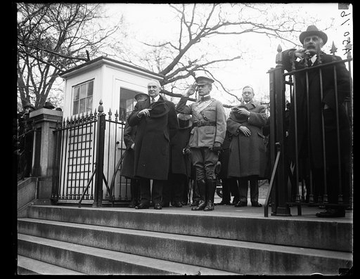 Pres. Harding [...] cabinet members [White House, Washington, D.C.