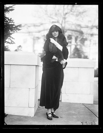 Mrs. F.N [...] , wife of the Secy. of the Rumanian Legation, at New Years reception at Pan Amer. Bldg.