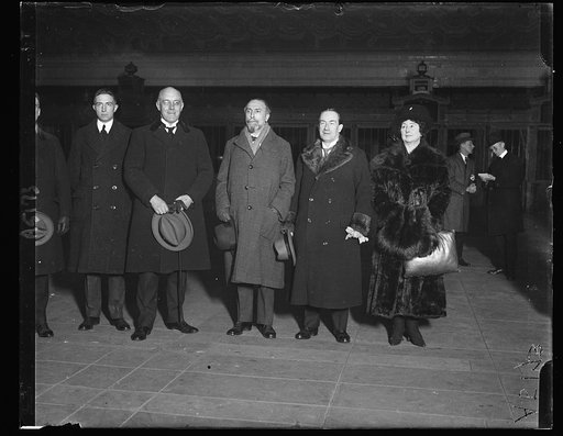 British group at Union Station [Sir Auckland Geddes, 2nd from left. Washington, D.C.