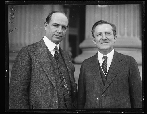 Senator Morris Sheppard of Texas (right)