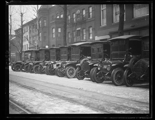 Delivering trucks
