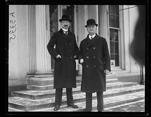 Otto H. Wiedfelt, German ambassador (left) with Count Hugo Terchenfeld, former Prime Minister of Bavaria, at White House