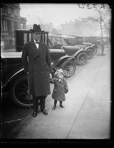 Senator McCormick [...] Feb. 28, [1923? State, War and Navy building in background, Washington, D.C.