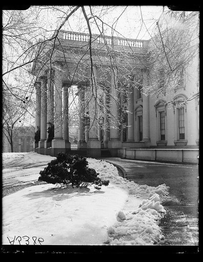Snow scenes, White House