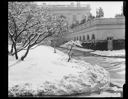 Snow scenes, White House