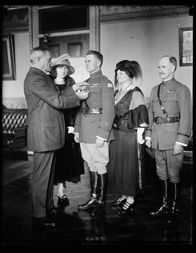 Being awarded the Distinguished Service medal