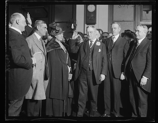 Harry S. New swearing in. Post Office Dept.