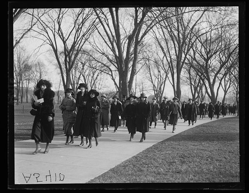 Street scene, crowd walking