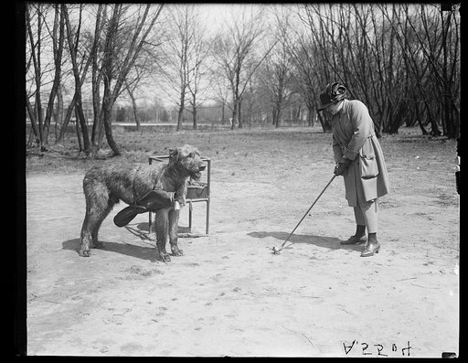 Woman with dog