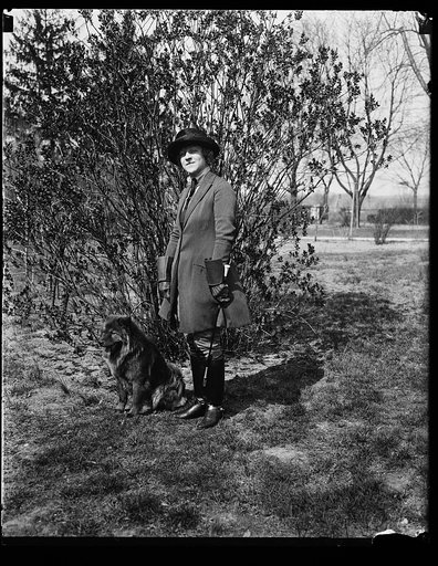 Woman and dog