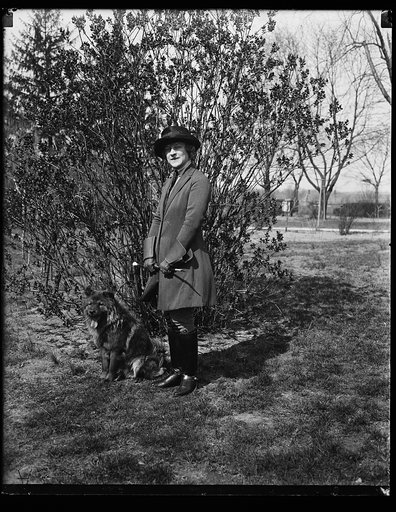 Woman and dog