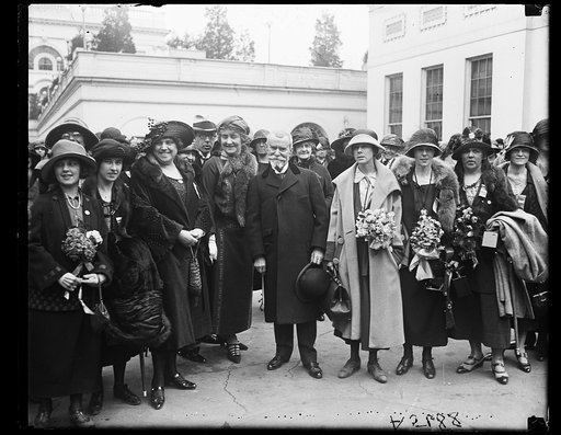 Good will delegation to France at White House with French Ambassador to U.S. Jules Jusserand
