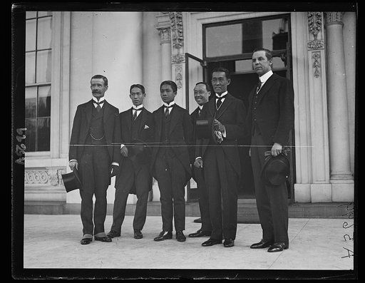 Siamese Minister to the U.S. with Robert Woods Bliss and [...]ate scene in the picture [White House, Washington, D.C.
