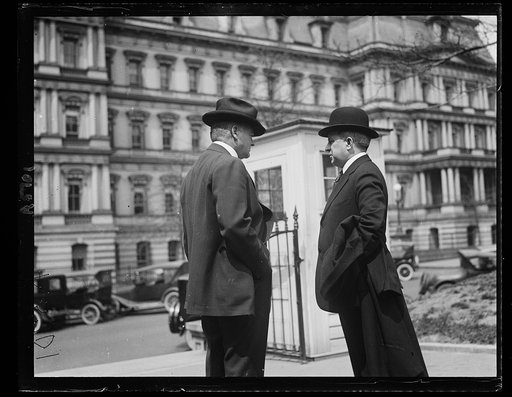 Secy. of Commerce Hoover in with Charles B. Warren former [...