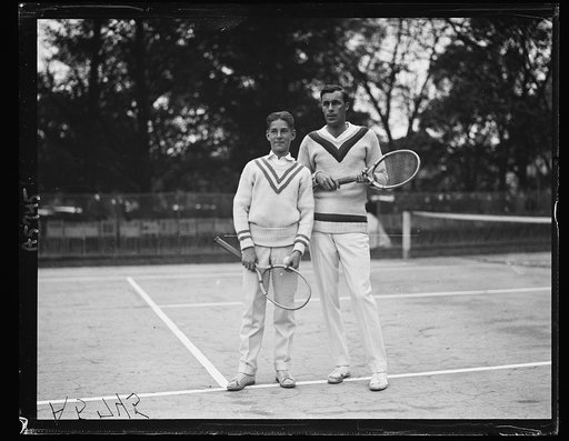 William Tilden and Sandy Weiner, tennis players