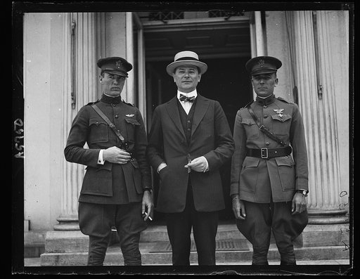 Lt. Byron E. Gates, Fred Storck, and Capt. B.B. Bubb