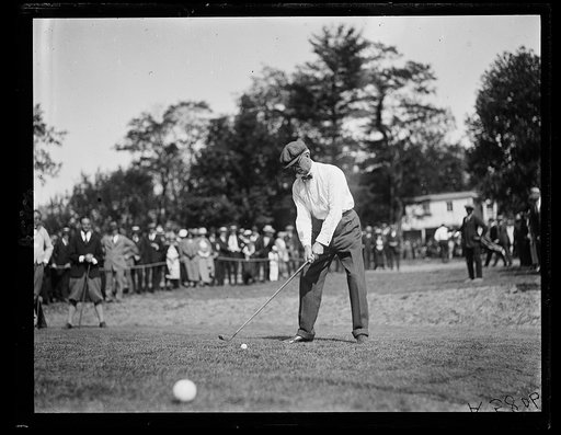 Col. George Harvey, Amb. to Gt. Britain, playing golf