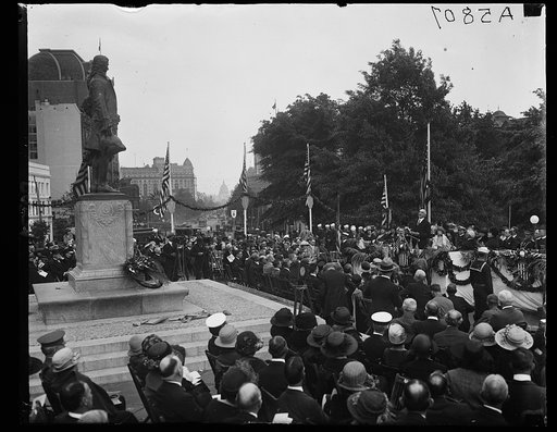 Alexander Hamilton statue unveiling
