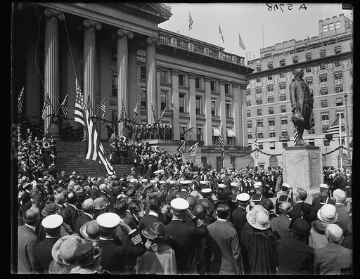 Alexander Hamilton statue unveiling