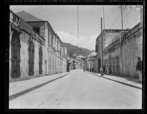 Street scene at the Isle of St. Thomas