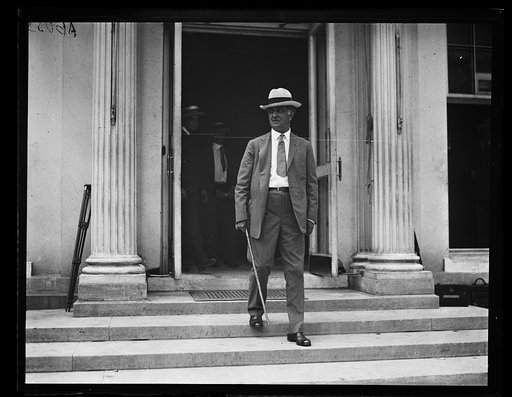 Man exiting White House, Washington, D.C.