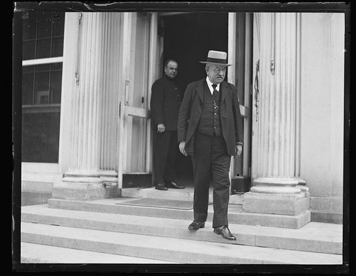 Man exiting White House, Washington, D.C.
