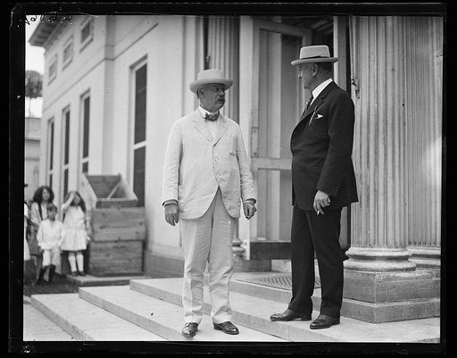 John W. Weeks, left. White House, Washington, D.C.