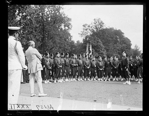 Warren Harding with Shriners at White House, Washington, D.C.