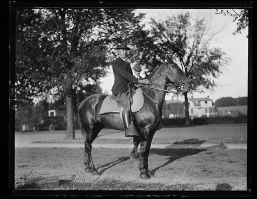 Secy. E. Bascom Slemp on horse