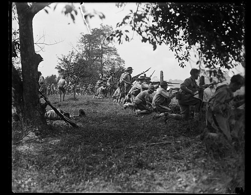 Battle of New Market, Va., 1864, re-enacted by [...] and Va. Military Inst.