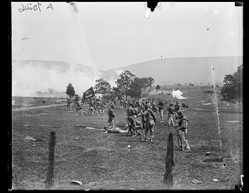 Battle of New Market, Va., 1864, re-enacted by [...] and Va. Mil. Inst.