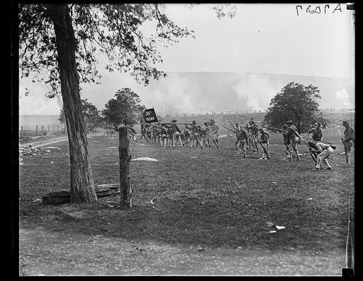 The battle of New Market, Va., 1864 re-enacted by [...] and Va. Mil. Inst.