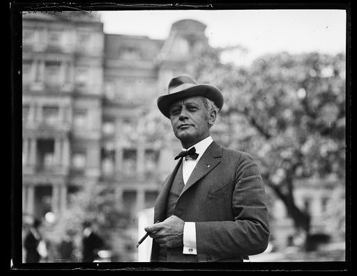 Man at White House; State, War and Navy Building in background. Washington, D.C.