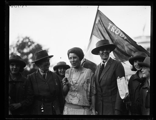Grace Coolidge and Girl Scouts at White House, Washington, D.C.