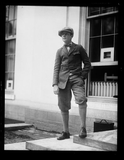 Young man at White House, Washington, D.C.