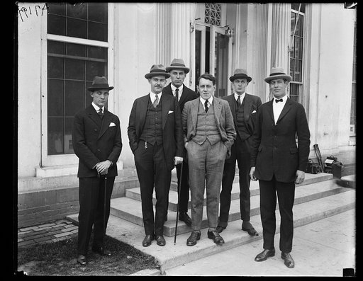 Men at White House, Washington, D.C.
