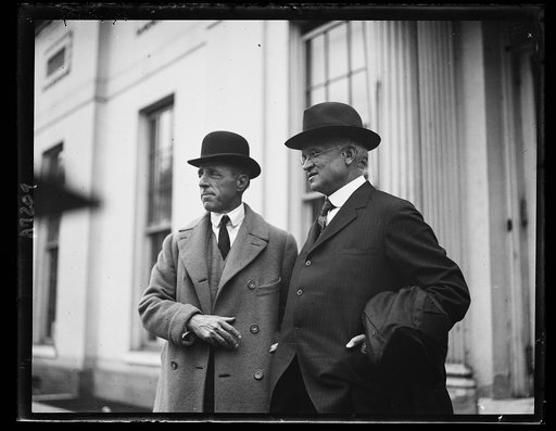 D.W. Griffith, Moving Pictures Producer, in Wash., introduced to Pres. Coolidge by Rep. Allen T. Treadway, of Mass. [White House, Washington, D.C.