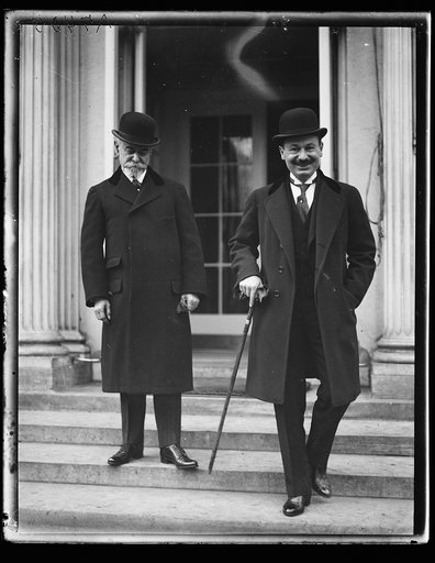 Henry Cabot Lodge, left