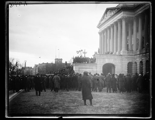 Crowd gathered at U.S. Capitol, Washington, D.C.