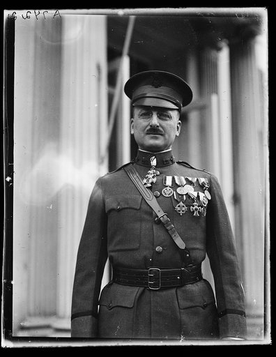 Military officer at White House, Washington, D.C.
