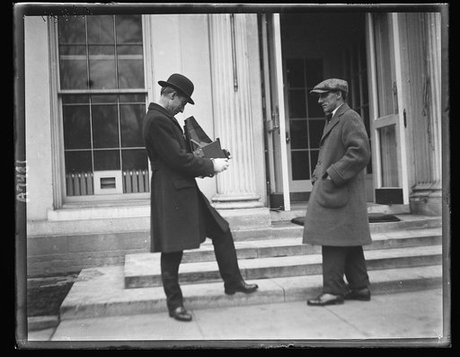 Hugh Gibson (with camera), Minister to Poland [White House, Washington, D.C.