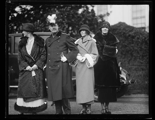 Helmer Halvorsen Bryn, Ambassador of Norway to the United States with his wife Laura (left) and daughters Laura and Inger (right)
