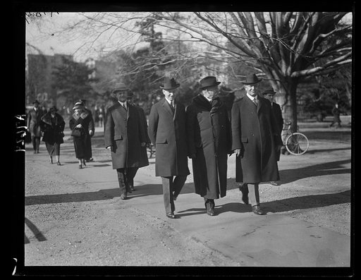 Group; Calvin Coolidge, front left