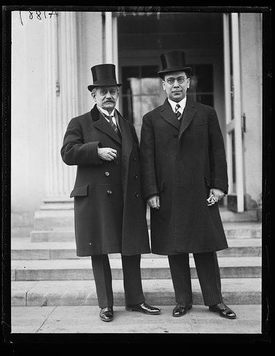 E. Koerner, left Pres. of the Supreme Control Court of the Czechoslovak Republic and Dr. Cevalkovsky, minister to the U.S. from the same court