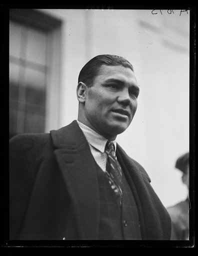 Boxer Jack Dempsey outside the White House