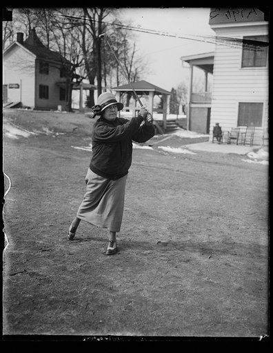 Congresswoman Nolan, Rep. from Calif., playing golf