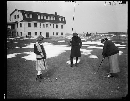 Congresswoman Nolan and daughter playing golf